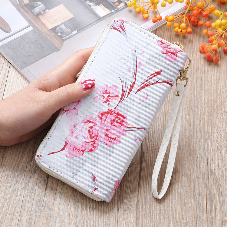 Ladies Printed Long Wallet Clutch - Minihomy