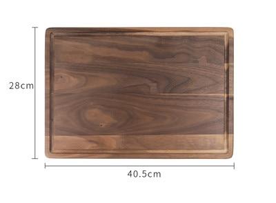 Black Walnut Wood Cutting Board Creative Whole Tray Fruit Chopping Cutting Board Wood Chopping Blocks For Kitchen - Minihomy