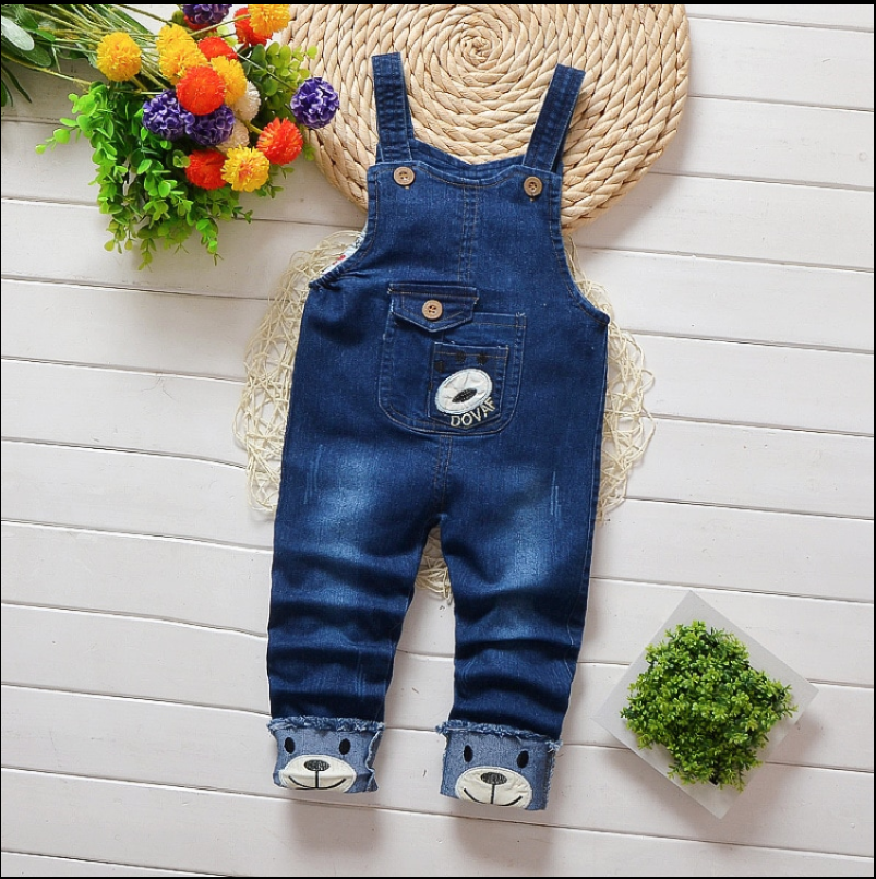 Baby Boy Denim Overalls Kids Jeans - Minihomy