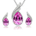 Crystal Zircon Necklace Set Combination - Minihomy