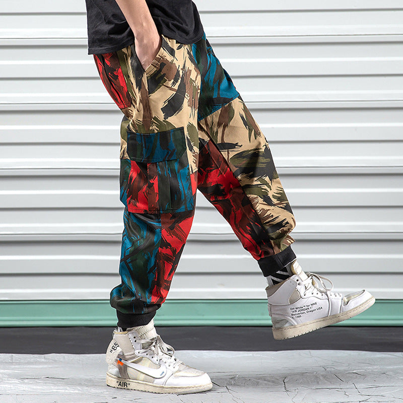 Camouflage overalls casual pants - Minihomy