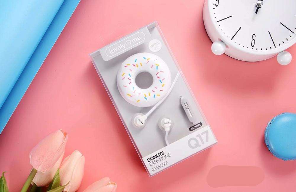 Creative donut winding music subwoofer mobile phone diy big computer headset wired girl male sports gift - Minihomy