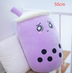 Cute Fruit Drink Plush Stuffed Soft Strawberry Milk Boba Tea Plush - Minihomy