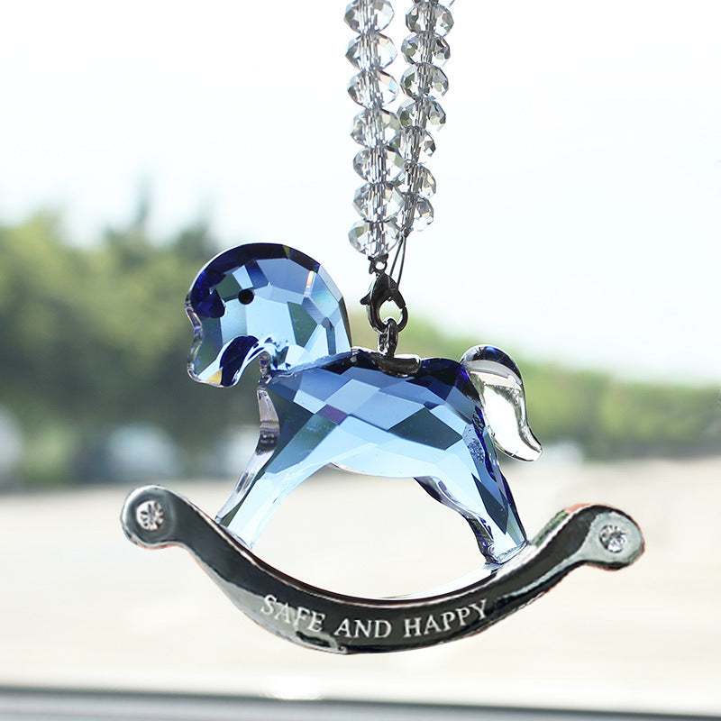 Creative Car Pendant Crystal Trojan Jewelry - Minihomy