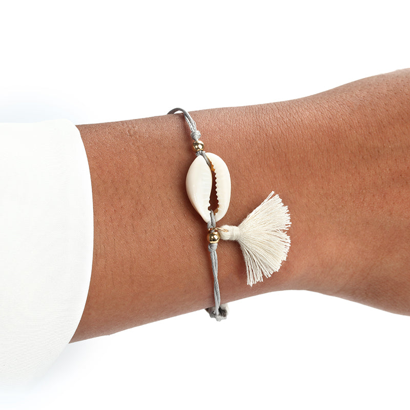 Summer Fashion Jewerly Ocean Style Shell Tassel Bracelet - Minihomy