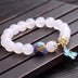 Natural white agate bracelet - Minihomy