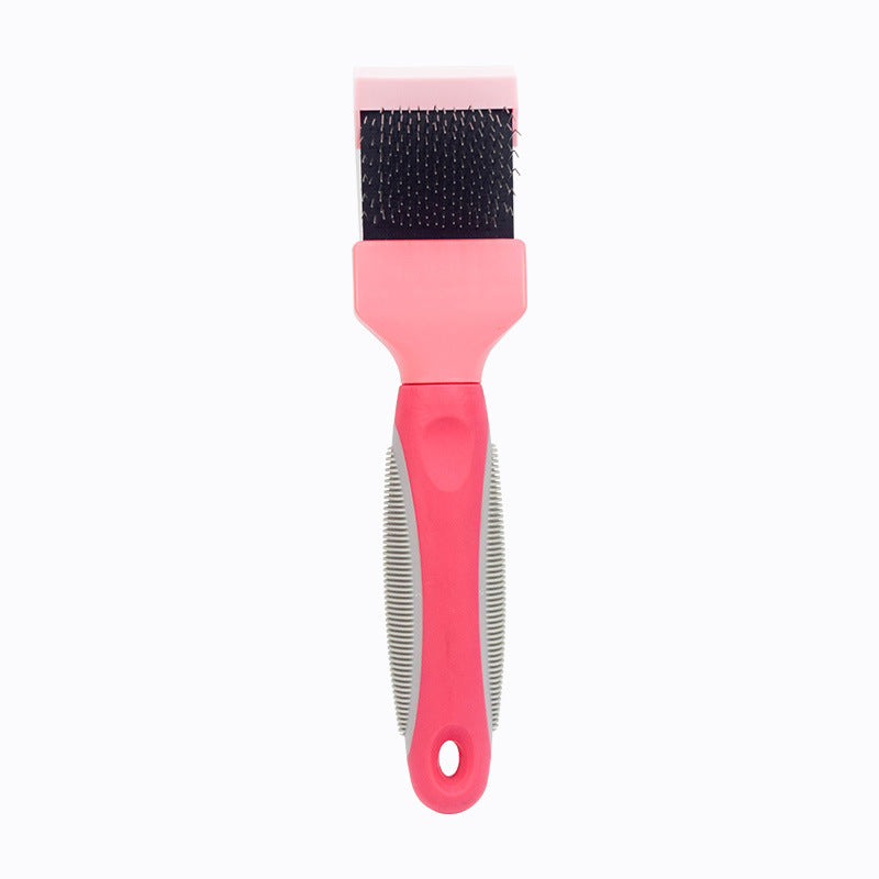 Pet Self Cleaning Hair Brush Cleaning Pets Supplies Cat Double Sided Soft Comb - Minihomy