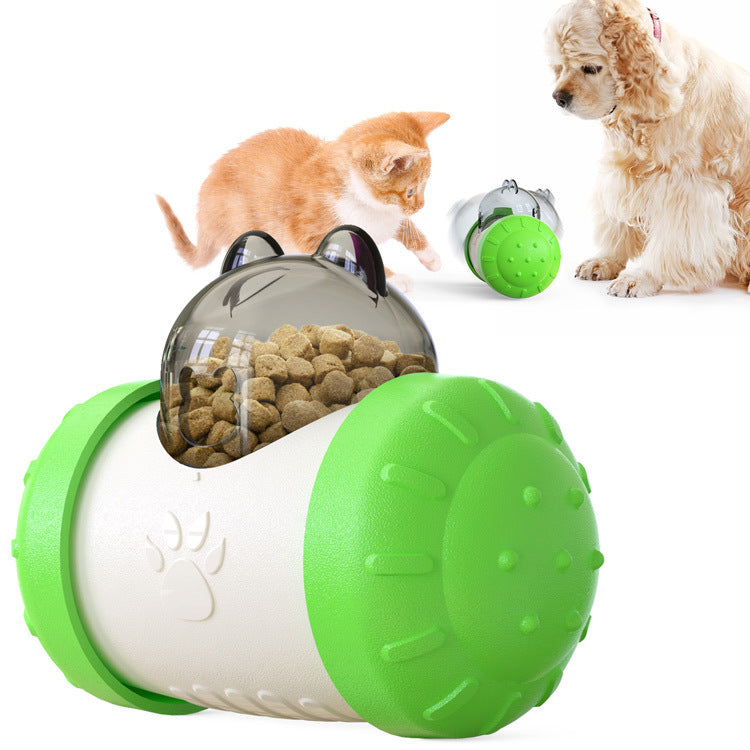 Pets Toys Dog Cat Leaking Food Ball Educational Interactive Toys Swing Bear Slow Food Ball - Minihomy