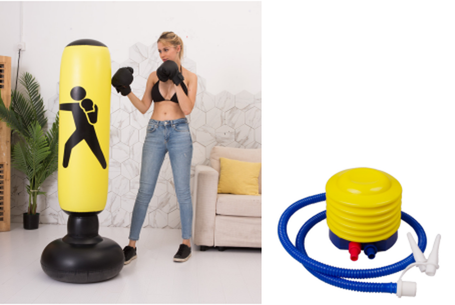 Boxing Punching Bag Inflatable Free-Stand Tumbler Sandbag - Minihomy