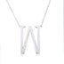 Fabulous Rose Gold Plated Stainless Steel Initial Letter Pendant Necklace - Minihomy