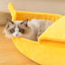 Funny Banana Cat Bed House - Cozy and Cute Pet Haven - Minihomy