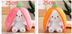 Fruit Transfigured Bunny Plush Toy Cute Carrot Strawberry Turn Into Rabbit Plush Toy - Minihomy