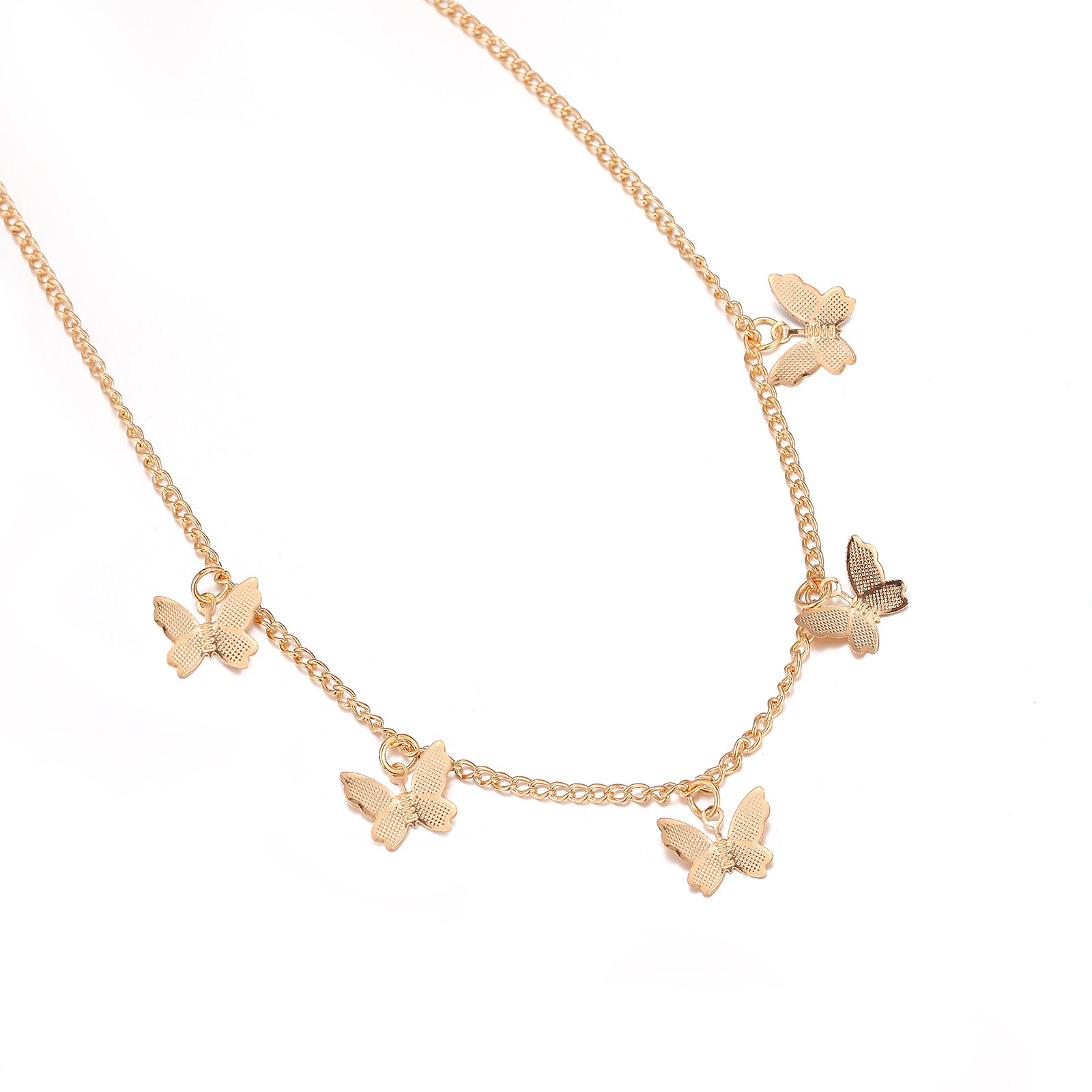 Butterfly Necklace Pendant Charm Female Chokers Clavicle Chocker Butterfly Choker - Minihomy