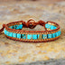 Imperial Stone Hand-woven Leather Bracelet - Minihomy