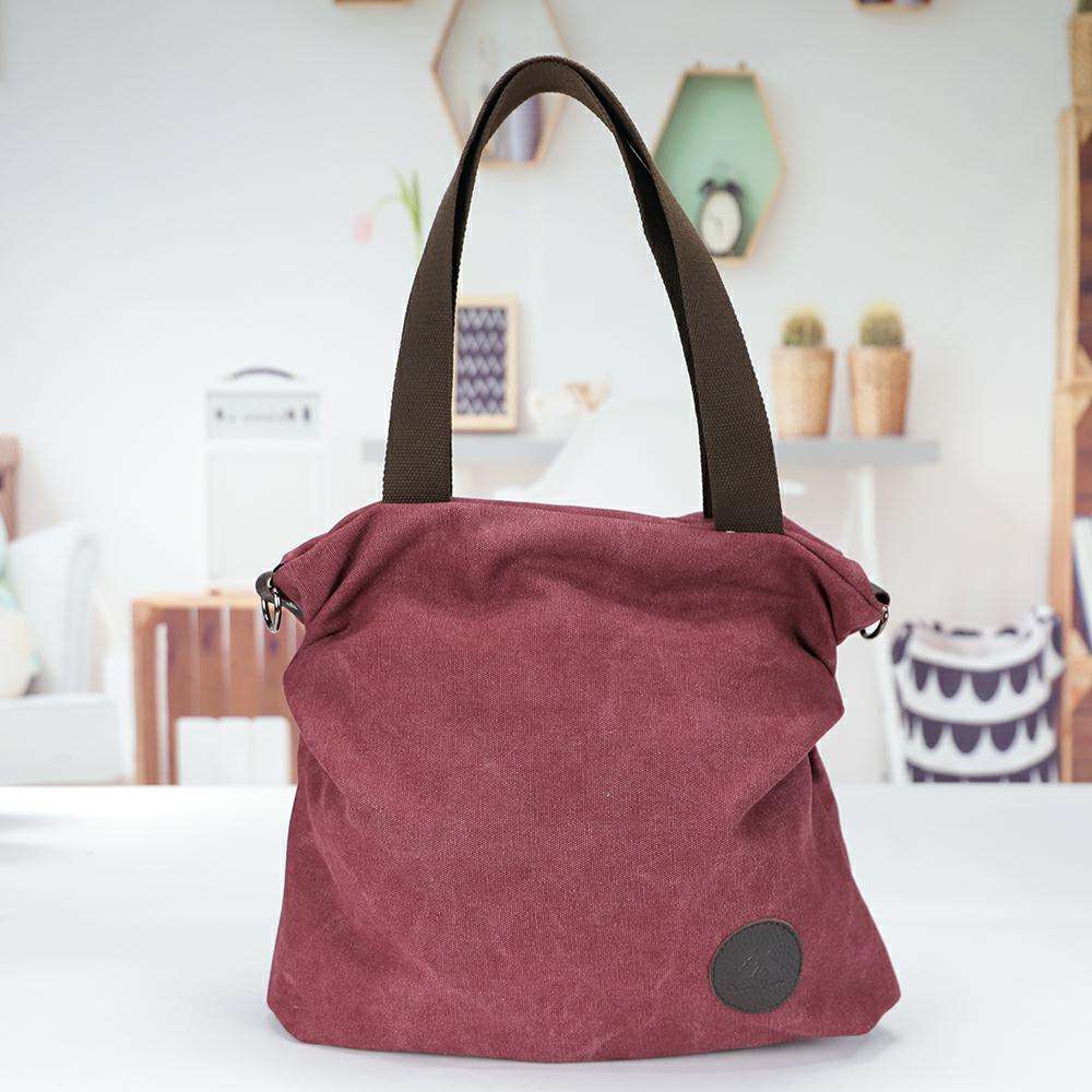 Canvas Women Handbags Bucket Ladies Messenger Bags - Minihomy