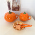 Ceramic Breakfast Couple Pumpkin Cups - Minihomy