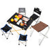 Outdoor camping small folding table aviation light aluminum alloy portable picnic table - Minihomy