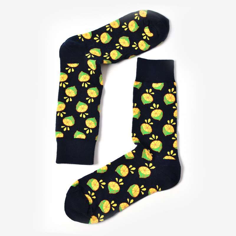 Happy tube socks fruit banana men's and women's socks - Minihomy