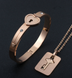 Titanium steel couple bracelet concentric lock bracelet