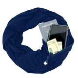 Multi-function Storage Zipper Scarf Multi-color Optional - Minihomy