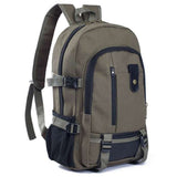 Men's Backpacks Canvas Backpack Student Bags - Minihomy