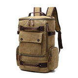 Men's Backpack Vintage Canvas Backpack  Men's Travel Bags Large Capacity Backpack Laptop Backpack - Minihomy