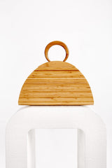 Retro portable bamboo straw woven bag