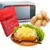 NEW Red Washable Cooker Bag Baked Potato Microwave Cooking Potato Quick Fast