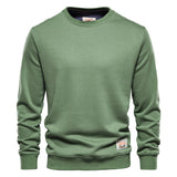 Men's Loose Round Neck Men's Sweater Solid Color Casual - Minihomy