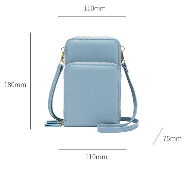 Crossbody Bag Women Tri-fold Pockets Phone Bags - Minihomy