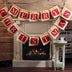 Merry Christmas sackcloth flag Christmas banner decoration - Minihomy