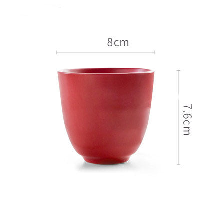 Handmade Solid Color Tea Water Cup Tea Set Small Cup Drinkware - Minihomy