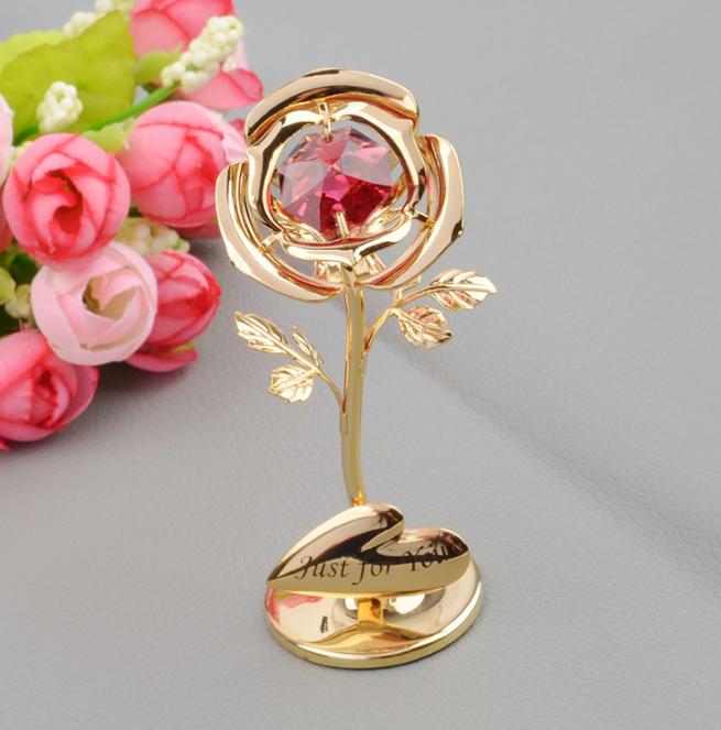 Electroplating 24K Gold Valentine's Day Christmas Gift Gold Foil Rose - Minihomy