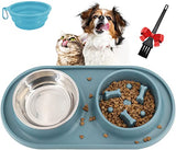 5-in-1 Dog Food Bowl With A Free Portable Dog Bow - Minihomy