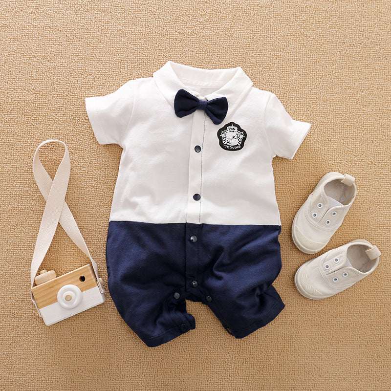 Gentleman's Baby Clothes Long-sleeved One-piece - Minihomy