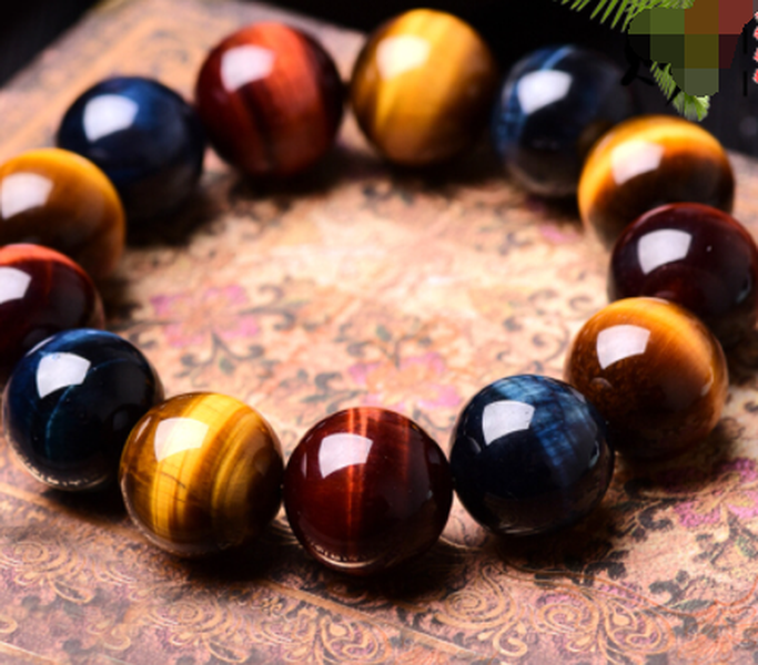 5A Grade Natural Three-color Tiger's Eye Bracelet - Minihomy