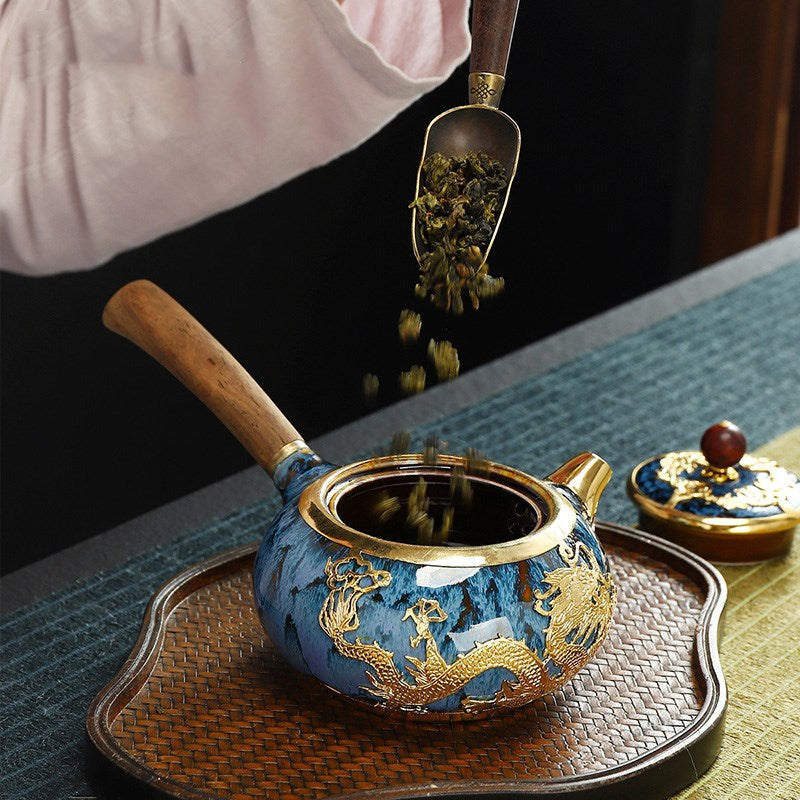 Gold Kung Fu Tea Set - Minihomy