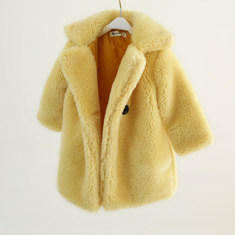 Big Kids Fur Coat for Autumn and Winter - Minihomy