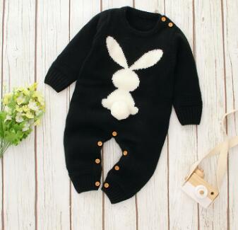 Newborn Baby Romper Knitted Long Sleeve Autumn Infant Kid Jumpsuit - Minihomy