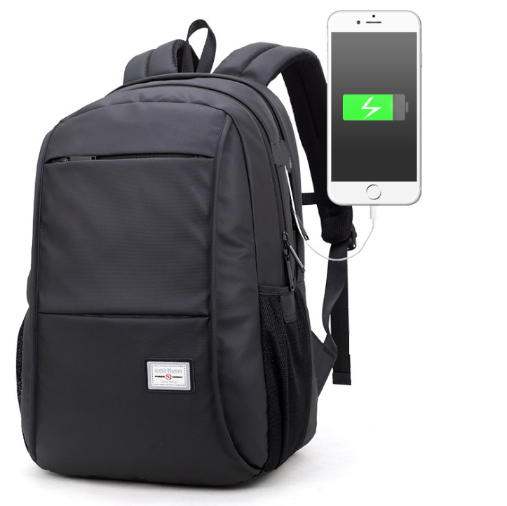 Charging backpack Oxford cloth notebook bag - Minihomy