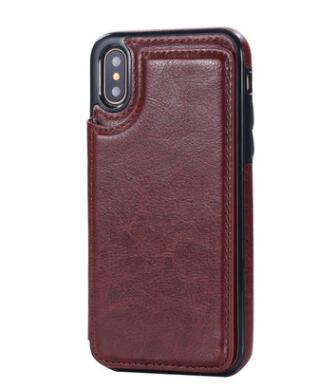 Apple-Compatible Cell Phone Shell: Rear Cover Protective Leather Case - Minihomy