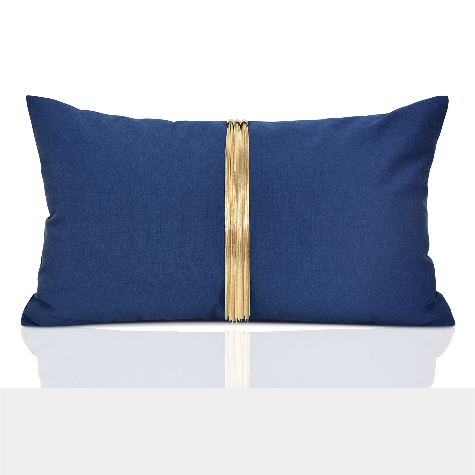 Tassel cushion lumbar pillow