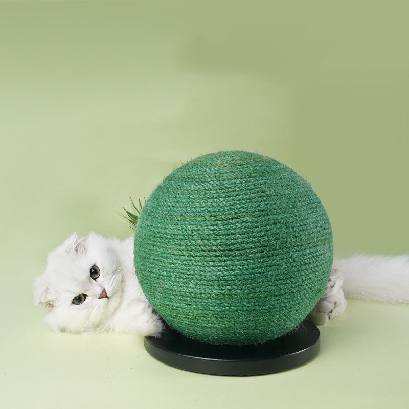 Cat Scratching Ball Board Toy Cactus Shape Scratch Sisal Post - Minihomy