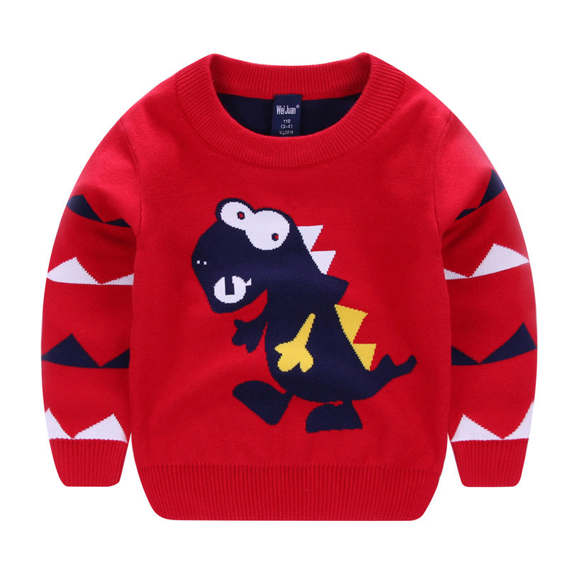 Dinosaur Sweater Children's Sweaters Boy Knit Sweater - Minihomy