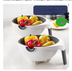 Double Drain Basket Bowl Washing Kitchen Strainer - Minihomy