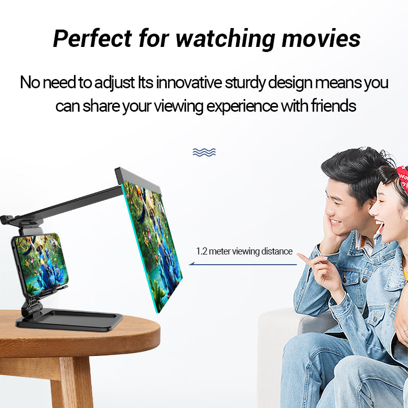 12 Inch Mobile Phone Screen Amplifier For IPad Movie Folding Shading 3D Screen Mobile Phone Amplifier Magnifier Cellphone Holder - Minihomy