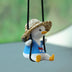 Car Pendant Cute Anime Little Duck Swing Auto Rearview Mirror Hanging Ornaments Interior Decoraction Accessories - Minihomy