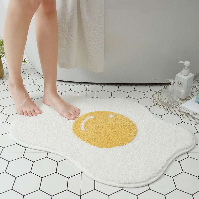 Funny Egg Entrance Carpet Hallway Bathroom Rug - Minihomy