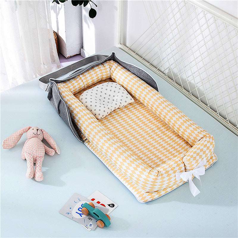 Cotton Portable Foldable Baby Bed - Breathable & Flexible - Multi-functional - Minihomy