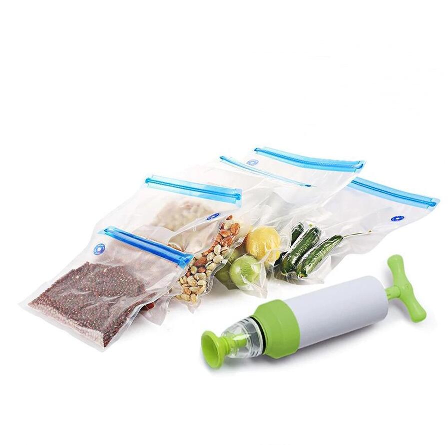 Food Grade Air Valve Vacuum Compression Fresh-keeping Bag - Minihomy